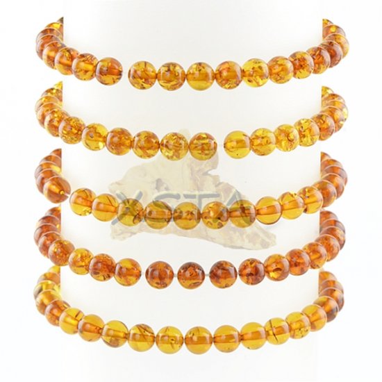 Baltic amber rounded bracelet